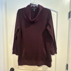 French Laundry Cowl Neck Sweater - Burgundy